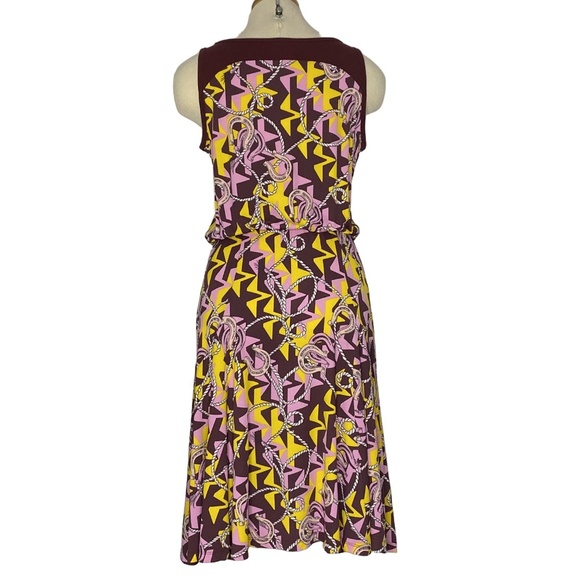 M by MISSONI Horseshoe Print Knit Sleeveless Designer Dress Equestrian Luxe S - Picture 6 of 15